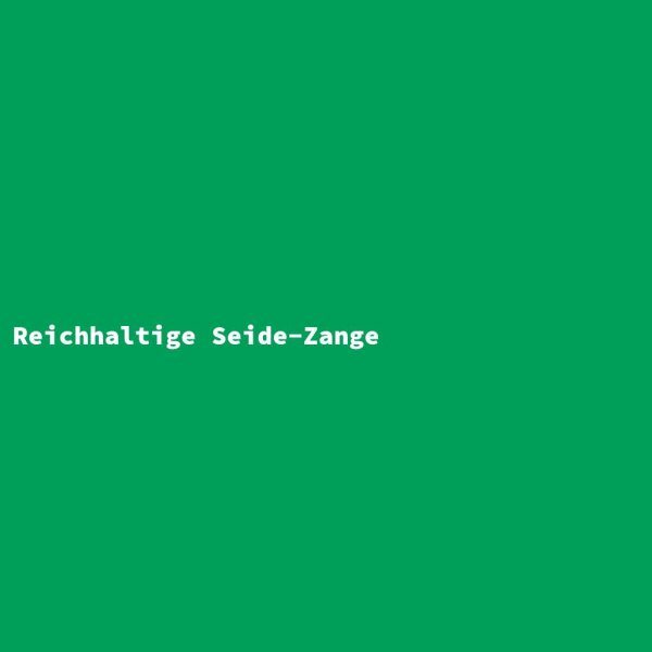 Reichhaltige Seide-Zange