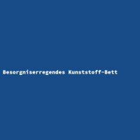 Besorgniserregendes Kunststoff-Bett