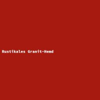 Rustikales Granit-Hemd