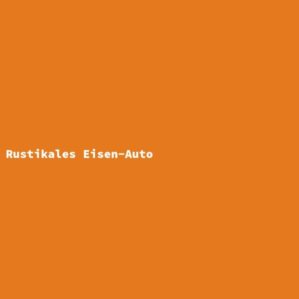 Rustikales Eisen-Auto