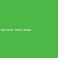 Rustikale Papier-Zange