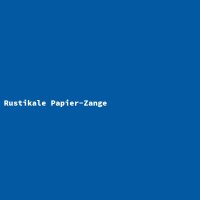 Rustikale Papier-Zange