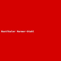 Rustikaler Marmor-Stuhl