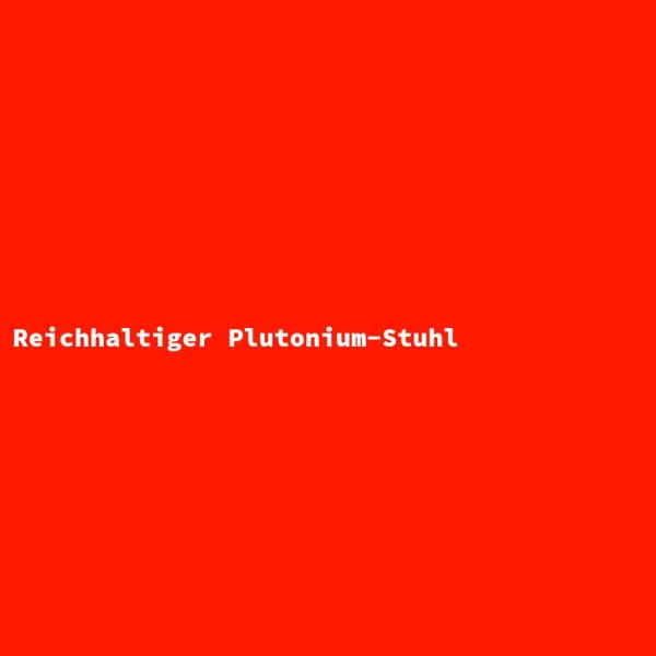Rich Plutonium Chair